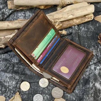 2023 nou design bărbați portofele slim din piele fierbinte vinde portofel subțire cu monede de buzunar 2 falduri negre business travel portofel de sex masculin