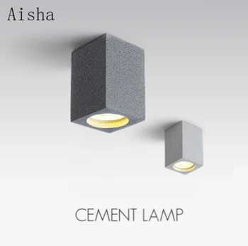 LED-uri Montate pe Suprafață corp de Iluminat Plafon Ciment Industria Ușoară Hol Interior Acasă Bucatarie Camera de zi Pătrat Lampă de Plafon