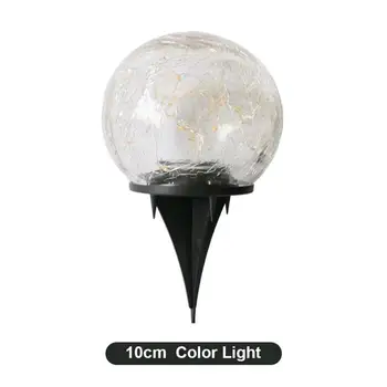Solar LED glob de Sticlă Lumină Crack Model de masina de Lumină în aer liber Cald Culoare Lumina Impermeabil Decoratiuni pentru Gradina Cale Terasă Curte