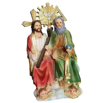 Rășină Sculptura Religioasă Figurina de Colectie Caracter Sculpturi Religioase Figura Statuie pentru Acasă Raft de Vacanță Gradina Curte