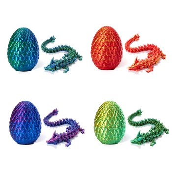 3D Imprimate Bijuterie Dragon, Cristal, Rotativ Și Poseable Articulațiilor 3D Articulat Dragon Jucării, se Frământa Jucărie Pentru Autism, ADHD