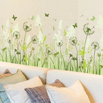 Păpădie Șipci Autocolant PVC Material DIY Flori Murală Decalcomanii pentru Copii, Camere Copii Dormitor Decor Acasă Accesorii