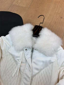 Jos jacheta cu rever scurt versiunea pierde culoare solidă fermoar windproof guler de design, confort si caldura 2023 toamna și iarna