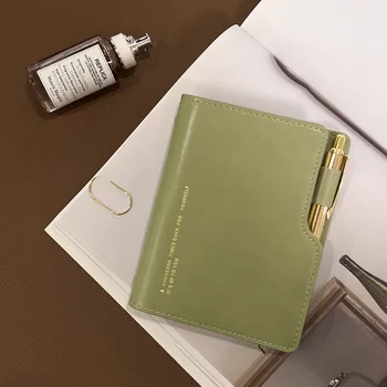 A7 Pu Piele volante Notebook jurnal Jurnal de Afaceri de Birou Liant Planificator Notebook Școala de Papetarie