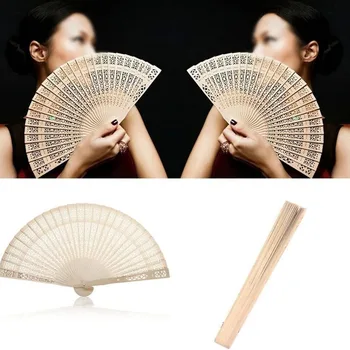 Pliante din lemn Fan Deține Fan Chinez Gol Pentru uz Casnic Petrecere de Nunta de Decorare Fierbinte de Vară Răcire Instrumente Decor Cadou 20cm