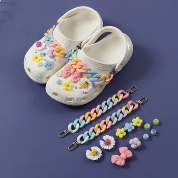 siruri de caractere colorate set de Pantofi Farmece Decor Catarama FLORI nod JIBZ DIY combiation pentru croc unisex fată băiat prieten cadou
