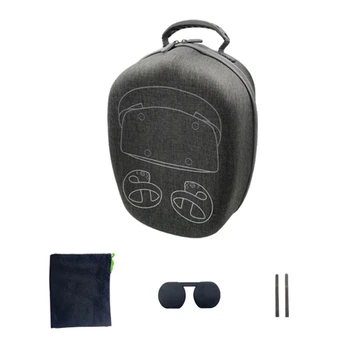 E9LB Portabil Caz Capacul de Protecție pentru PS VR2 Cască Sac de Depozitare cu Capacul Obiectivului Centura Cască Sac cu Mâner Suport
