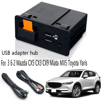 Auto Adaptor USB Hub pentru Apple CarPlay, Android TK78-66-9U0C pentru Mazda 3 6 2 Mazda CX5 CX3 CX9 Miata MX5 Toyota Yaris