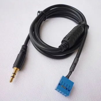 Modul de intrare Cablu Auxiliar AUX 3.5 mm de sex Masculin Interfață Adaptor Pentru BMW E46 98-06 Albastru 10Pins Înlocuire Accesoriu Util