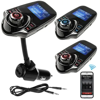 Wireless FM Modulator Audio AUX MP3 Player USB, Incarcator Auto, Handsfree compatibil Bluetooth Car Kit FM Transmițător Accesorii Auto