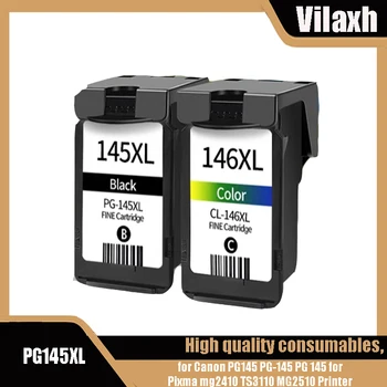 Vilaxh Compatibil 145XL 146XL PG 145 146 XL Cartuș de Cerneală pentru Canon PG145 CL146 PG-145 CL-146 pentru pixma MG2410 MG2510 Printer