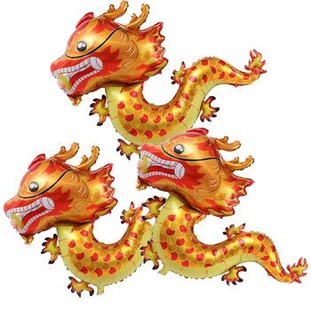 2 Buc Dragon Chinezesc de Mare Balon de Folie Petrecere de Anul Nou Decorare Anul Dragonului Lunar Festivalul de Primăvară Consumabile Decoratiuni