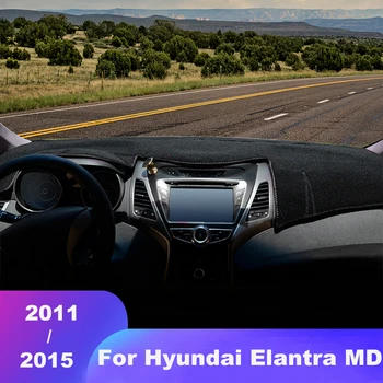 Pentru Hyundai Elantra MD 2011 2012 2013 2014 2015 LHD RHD tabloul de Bord Masina Acoperi Bord Mat Umbra Soare Non-alunecare Pad Accesorii