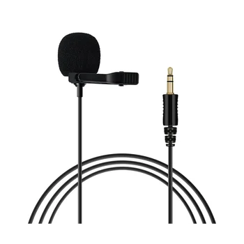 Microfon Omnidirectional de 3,5 mm Lavaliera, Cravata Clip Microfoane Audio Mini Microfon pentru Camera Calculator, Laptop, Telefon