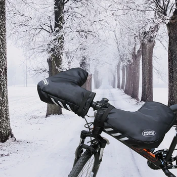 Ghidon bicicleta Mănuși Termice MTB Biciclete Rutier Mâner rezistent la apa Ghidon Bicicleta Manusi Universale pentru Vreme Rece
