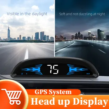 Masina noua Head Up Display G2 Vitezometru GPS Compass Depășirea vitezei de Conducere Oboseala Alarma Manometre Digitale Accesorii Auto Pentru Masina