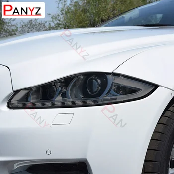 2 Buc Far Auto cu Folie de Protectie Vinil Negru Transparent TPU Autocolant Pentru Jaguar XJ X351 2010-2019 XJR XJL Accesorii