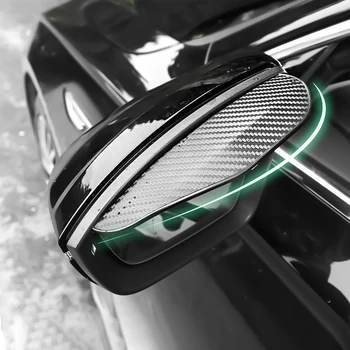 Oglinda Retrovizoare auto Ploaie Spranceana Rain Shield Vizieră de Carbon husa de Ploaie pentru Audi Q3 Q5 Q5L Q7 Q8 A1 A3 S3 A4 A4L A6 A7 S6 S7 A8 S4