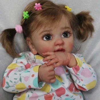 40CM Drăguț Renăscut Baby Girl Doll Layla 3D Realiste de Pictură cu Vene mai Multe Straturi Cadouri pentru Adulți