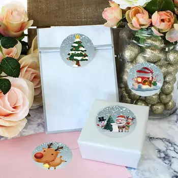 500 BUC Autocolante de Crăciun cadou de nunta autocolante Decorative Pachet adeziv etichete de uz casnic festival Plic decalcomanii accesorii
