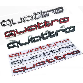 ABS pentru Audi Quattro A3 A4 A5 A6 A7 A8 Q3 Q5 Q7 S3 S4 S5 S6 S7 RS4 RS5 Auto Frontal, Grila Emblema Quattro Insigna Decalcomanii Autocolant